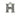H Rhinestone Charm 18MM