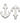 Boat Anchor Charm Stainless Steel