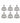 Buddha Flower of Life Charm Stainless Steel pkg o 6