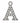 Crystal Rhinestone Charm Letter A for DIY Projects 18MM