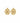 Datura Flower of Life Charm gold plated