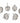 Boucle d'Oreille Lunette Ronde Sans Dos