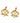 Lotus Charm Pendant Stainless Steel gold