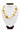 One line yellow amber necklace