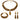 Tiger Eye Gemstone Donut Disk Flat Round 2x4MM Jewelry Set